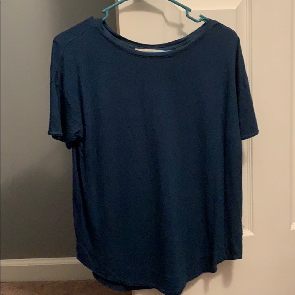 Navy business casual tee